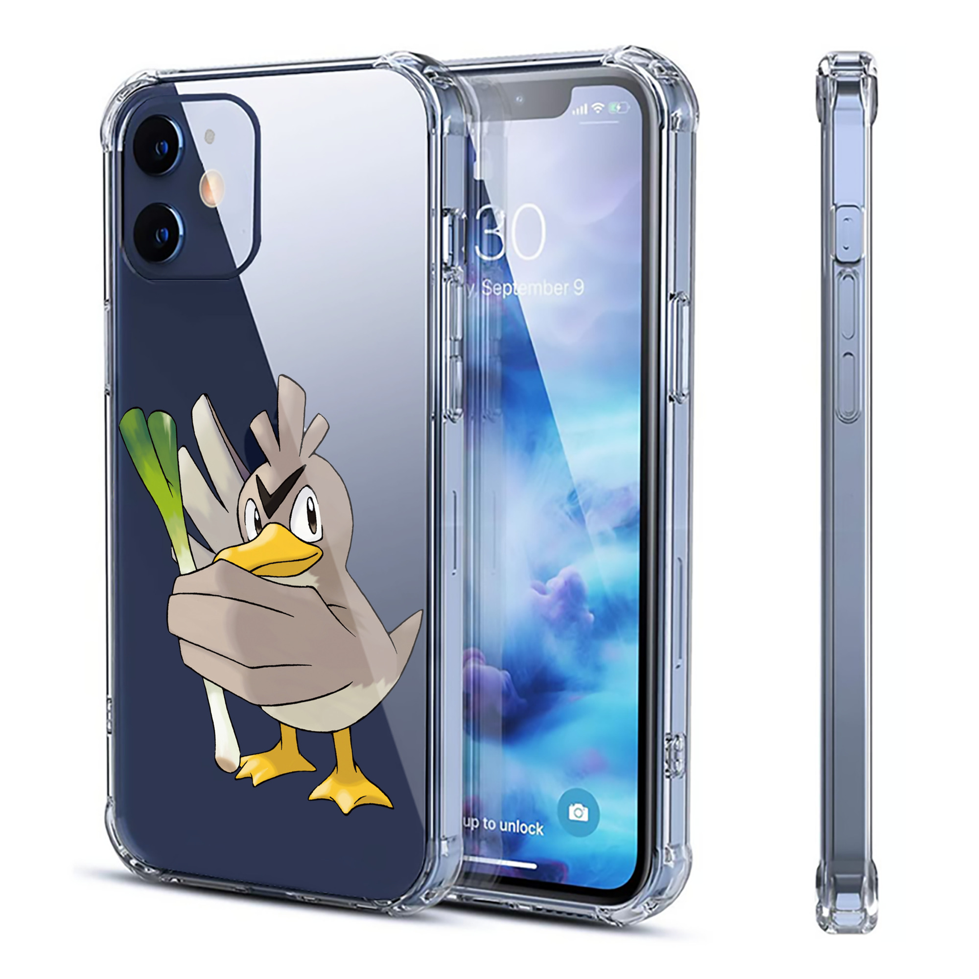（画像用） ポケットモンスター Pokémon 【iPhone 12シリーズ対応】透明スマホケース（クリアソフトケース）